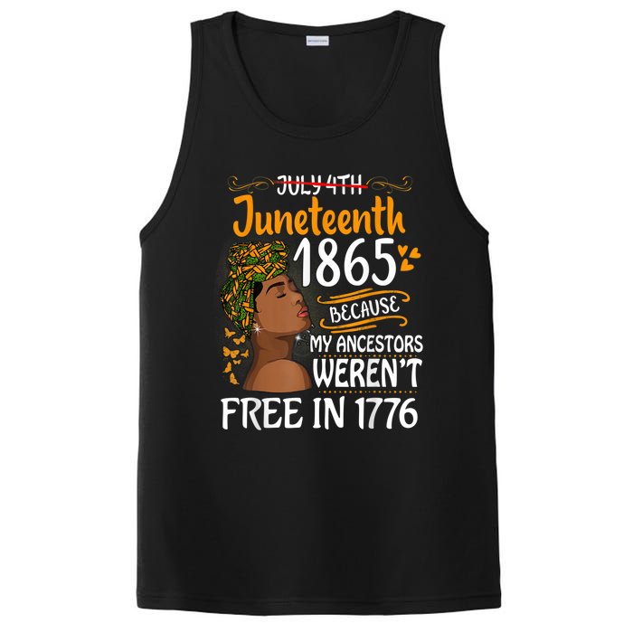 Juneteenth Black Because My Ancestor Werent Free 1776 PosiCharge Competitor Tank