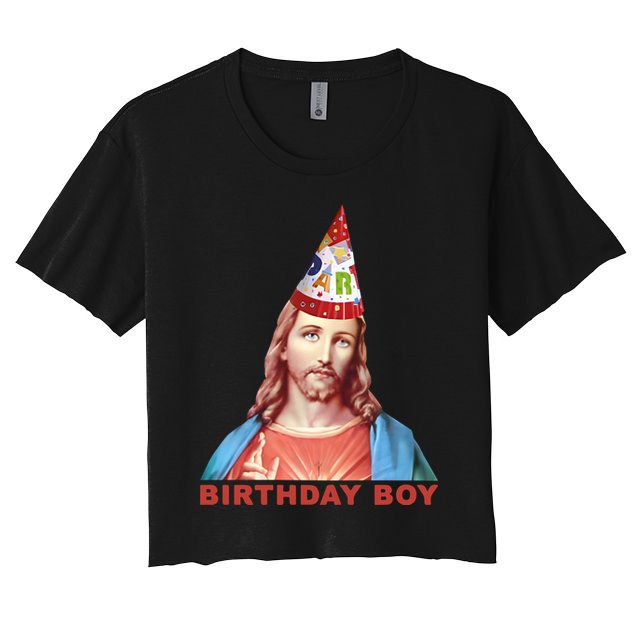 Jesus Birthday Boy Crop Top