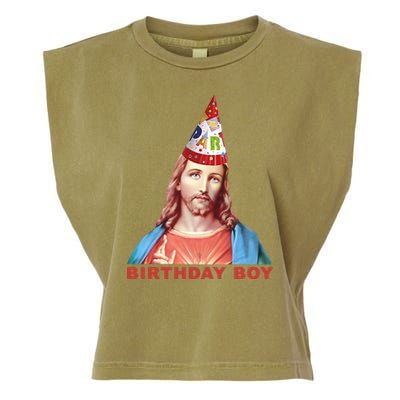 Jesus Birthday Boy Garment-Dyed Women's Muscle Tee