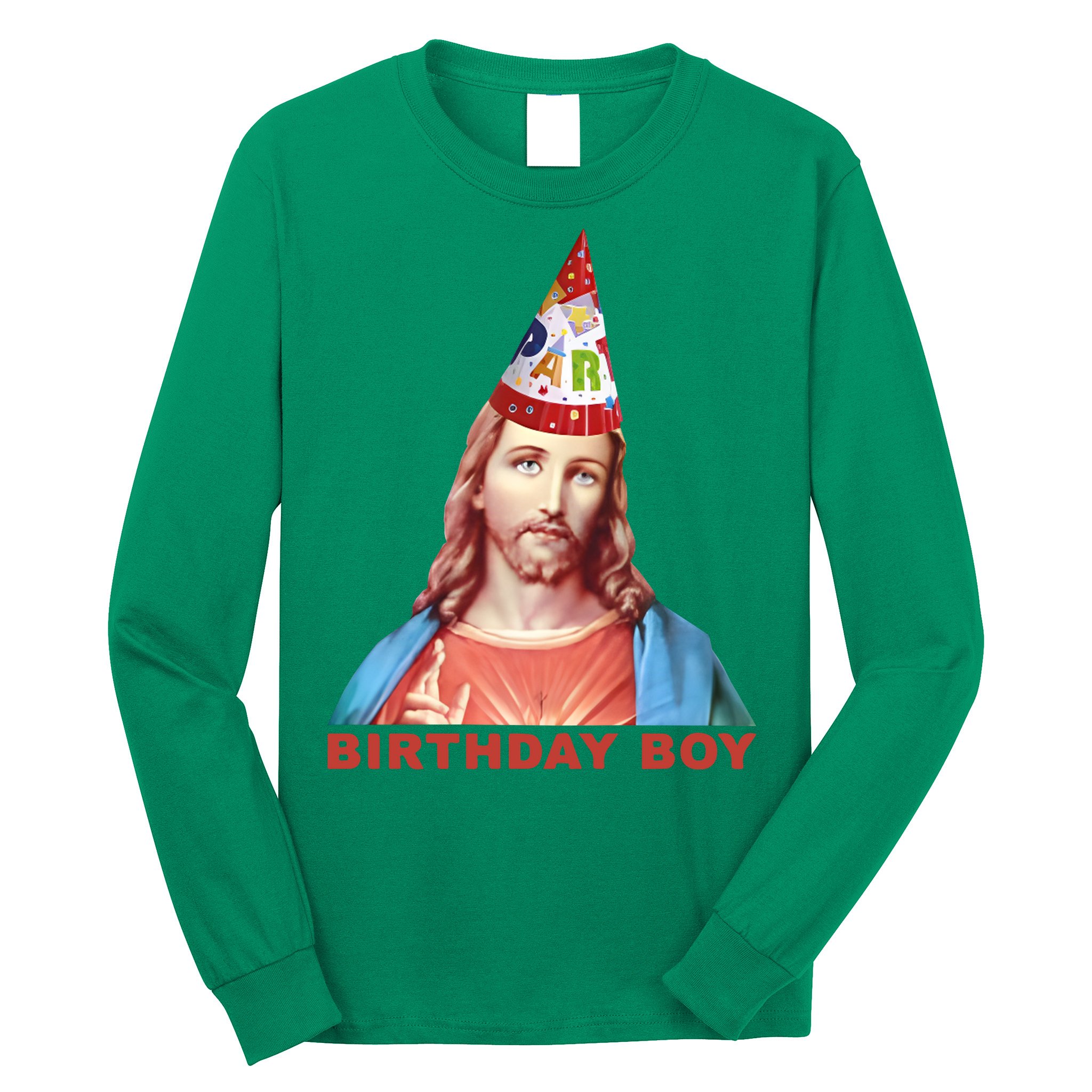 Jesus Birthday Boy Long Sleeve Shirt