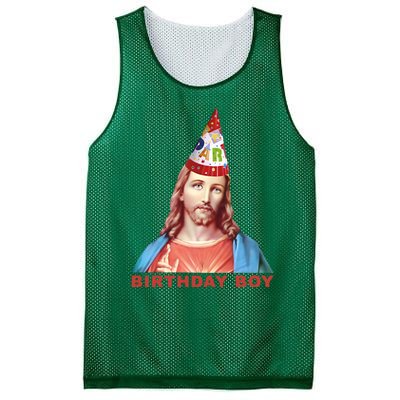 Jesus Birthday Boy Mesh Reversible Basketball Jersey Tank