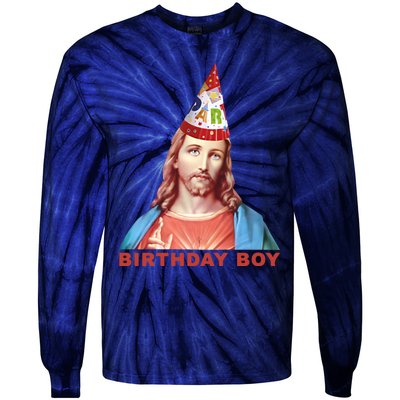 Jesus Birthday Boy Tie-Dye Long Sleeve Shirt