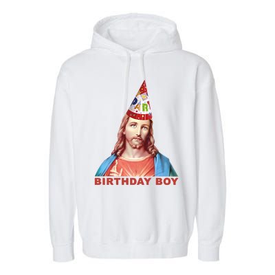 Jesus Birthday Boy Garment-Dyed Fleece Hoodie