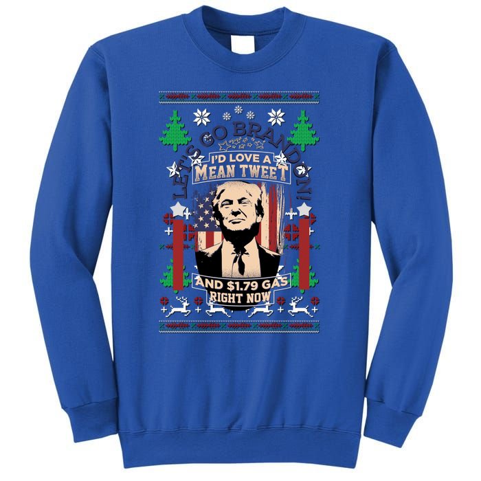 Jingle Bell Biden Xmas Santa Trump Ugly Christmas Sweater Gift Sweatshirt