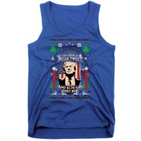 Jingle Bell Biden Xmas Santa Trump Ugly Christmas Sweater Gift Tank Top