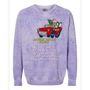 Jingle Bell Biden Xmas Santa Trump Ugly Christmas Sweater Funny Gift Colorblast Crewneck Sweatshirt