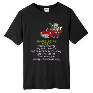 Jingle Bell Biden Xmas Santa Trump Ugly Christmas Sweater Funny Gift Tall Fusion ChromaSoft Performance T-Shirt