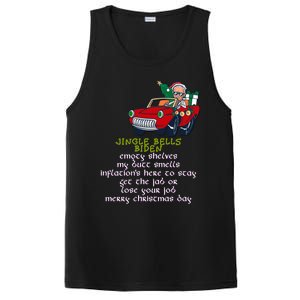 Jingle Bell Biden Xmas Santa Trump Ugly Christmas Sweater Funny Gift PosiCharge Competitor Tank