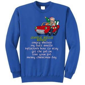 Jingle Bell Biden Xmas Santa Trump Ugly Christmas Sweater Funny Gift Sweatshirt