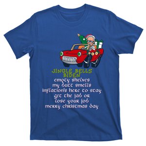 Jingle Bell Biden Xmas Santa Trump Ugly Christmas Sweater Funny Gift T-Shirt