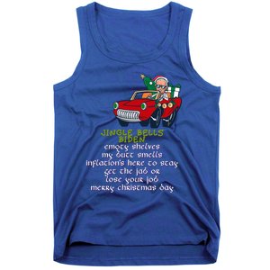 Jingle Bell Biden Xmas Santa Trump Ugly Christmas Sweater Funny Gift Tank Top