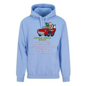 Jingle Bell Biden Xmas Santa Trump Ugly Christmas Sweater Funny Gift Unisex Surf Hoodie