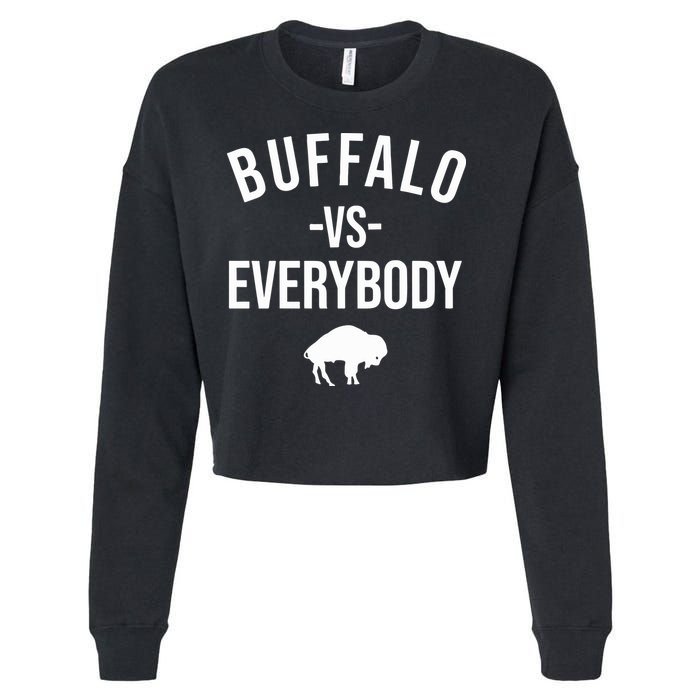 Joe Brady Buffalo Vs Everybody Cropped Pullover Crew