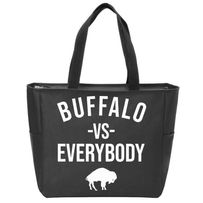 Joe Brady Buffalo Vs Everybody Zip Tote Bag