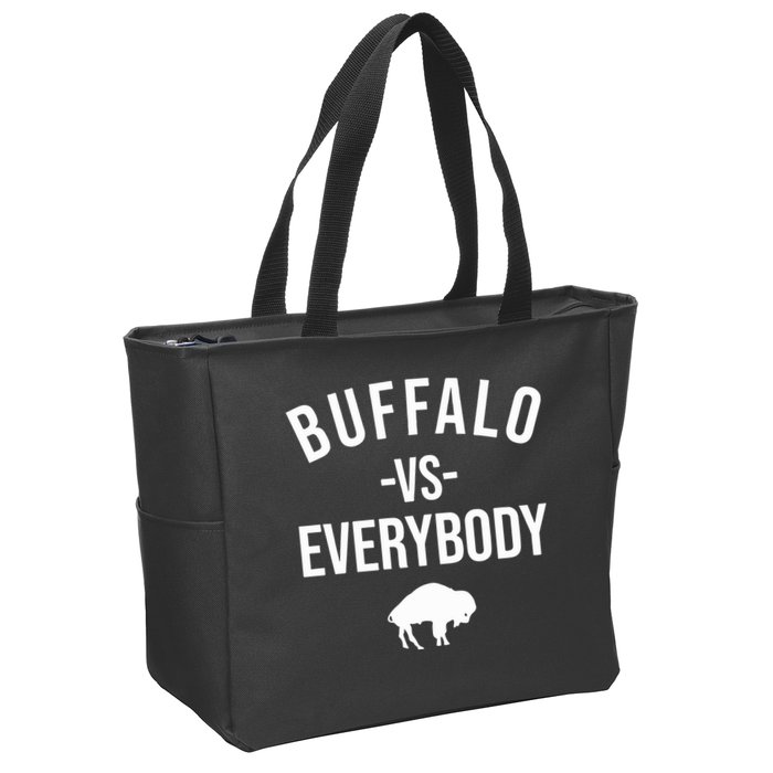 Joe Brady Buffalo Vs Everybody Zip Tote Bag