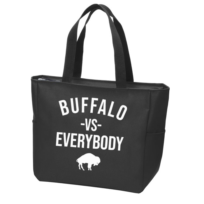 Joe Brady Buffalo Vs Everybody Zip Tote Bag