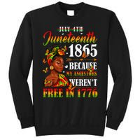 Juneteenth Black Because My Ancestor Werent Free 1776 Sweatshirt