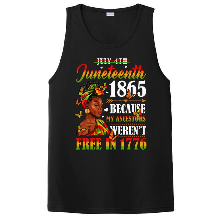 Juneteenth Black Because My Ancestor Werent Free 1776 PosiCharge Competitor Tank