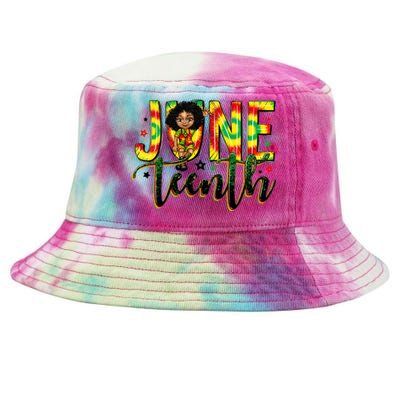 Juneteenth Black Black Freedom 1865 African American Gift Tie-Dyed Bucket Hat