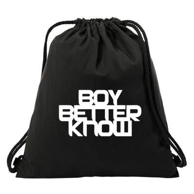 Jme Boy Better Know Drawstring Bag