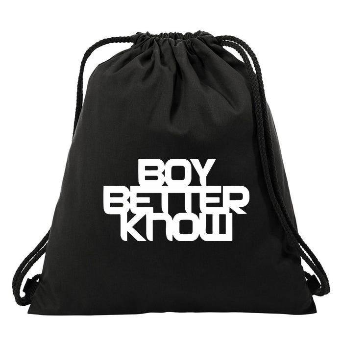 Jme Boy Better Know Drawstring Bag