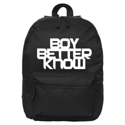 Jme Boy Better Know 16 in Basic Backpack