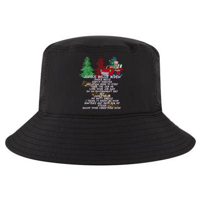 Jingle Bell Biden Xmas Santa Trump 3 Ugly Christmas Sweater Gift Cool Comfort Performance Bucket Hat