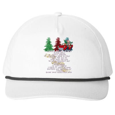 Jingle Bell Biden Xmas Santa Trump 3 Ugly Christmas Sweater Gift Snapback Five-Panel Rope Hat