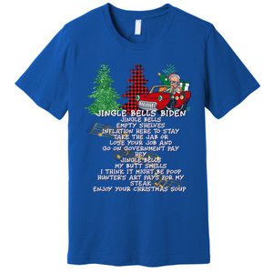 Jingle Bell Biden Xmas Santa Trump 3 Ugly Christmas Sweater Gift Premium T-Shirt