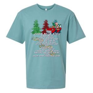 Jingle Bell Biden Xmas Santa Trump 3 Ugly Christmas Sweater Gift Sueded Cloud Jersey T-Shirt