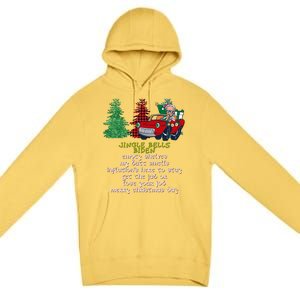 Jingle Bell Biden Xmas Santa Trump 3 Ugly Christmas Sweater Gift Premium Pullover Hoodie