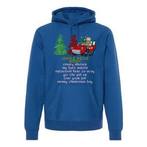 Jingle Bell Biden Xmas Santa Trump 3 Ugly Christmas Sweater Gift Premium Hoodie