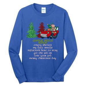 Jingle Bell Biden Xmas Santa Trump 3 Ugly Christmas Sweater Gift Tall Long Sleeve T-Shirt