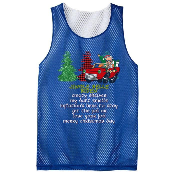 Jingle Bell Biden Xmas Santa Trump 3 Ugly Christmas Sweater Gift Mesh Reversible Basketball Jersey Tank