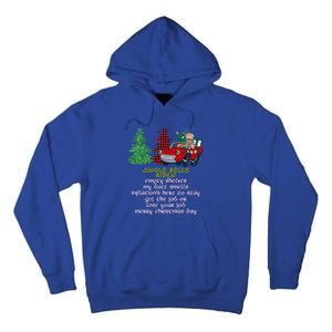 Jingle Bell Biden Xmas Santa Trump 3 Ugly Christmas Sweater Gift Tall Hoodie