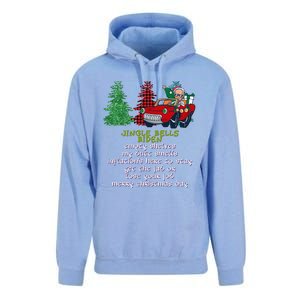 Jingle Bell Biden Xmas Santa Trump 3 Ugly Christmas Sweater Gift Unisex Surf Hoodie