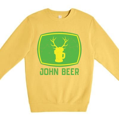 John Beer Beer Gift Beer Lover Premium Crewneck Sweatshirt