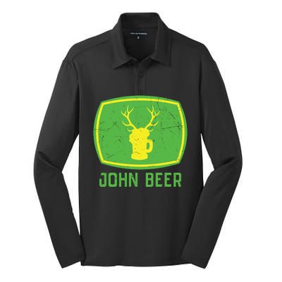 John Beer Beer Gift Beer Lover Silk Touch Performance Long Sleeve Polo