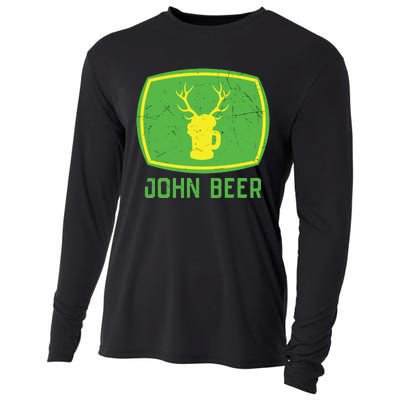 John Beer Beer Gift Beer Lover Cooling Performance Long Sleeve Crew