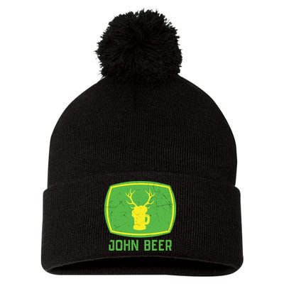 John Beer Beer Gift Beer Lover Pom Pom 12in Knit Beanie