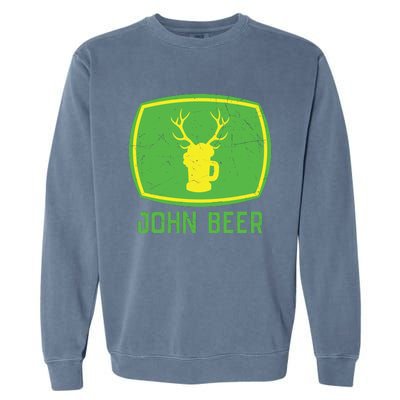 John Beer Beer Gift Beer Lover Garment-Dyed Sweatshirt