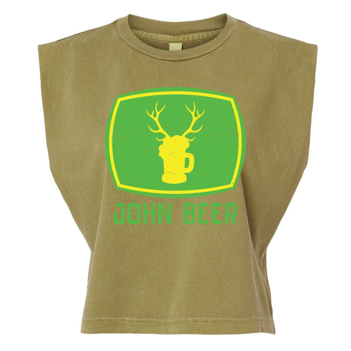 John Beer Beer Gift Beer Lover Garment-Dyed Women's Muscle Tee