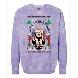 Jingle Bell Biden Xmas Santa Trump Ugly Christmas Sweater Great Gift Colorblast Crewneck Sweatshirt