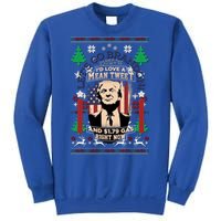 Jingle Bell Biden Xmas Santa Trump Ugly Christmas Sweater Great Gift Sweatshirt