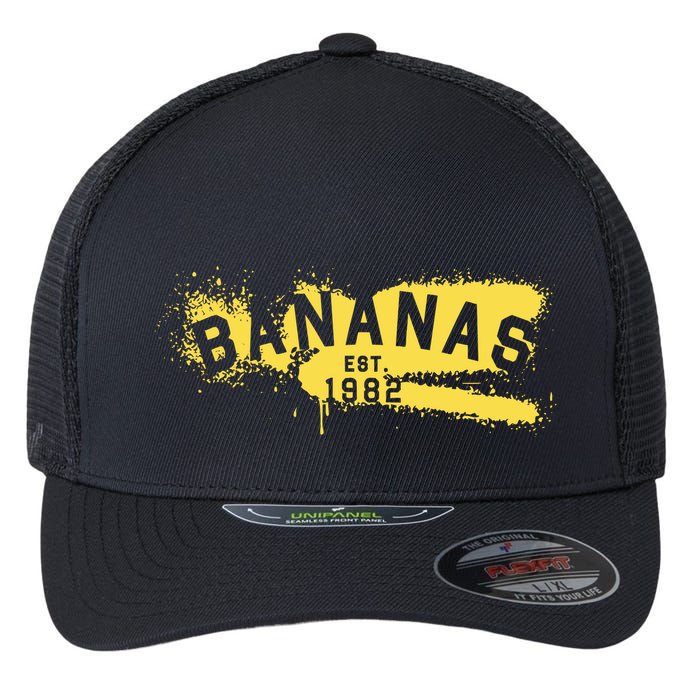 Johnny Bananas Bananas Est 1982 Graffiti Flexfit Unipanel Trucker Cap
