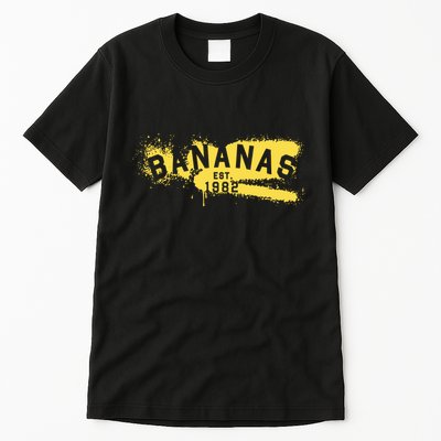 Johnny Bananas Bananas Est 1982 Graffiti Tall T-Shirt