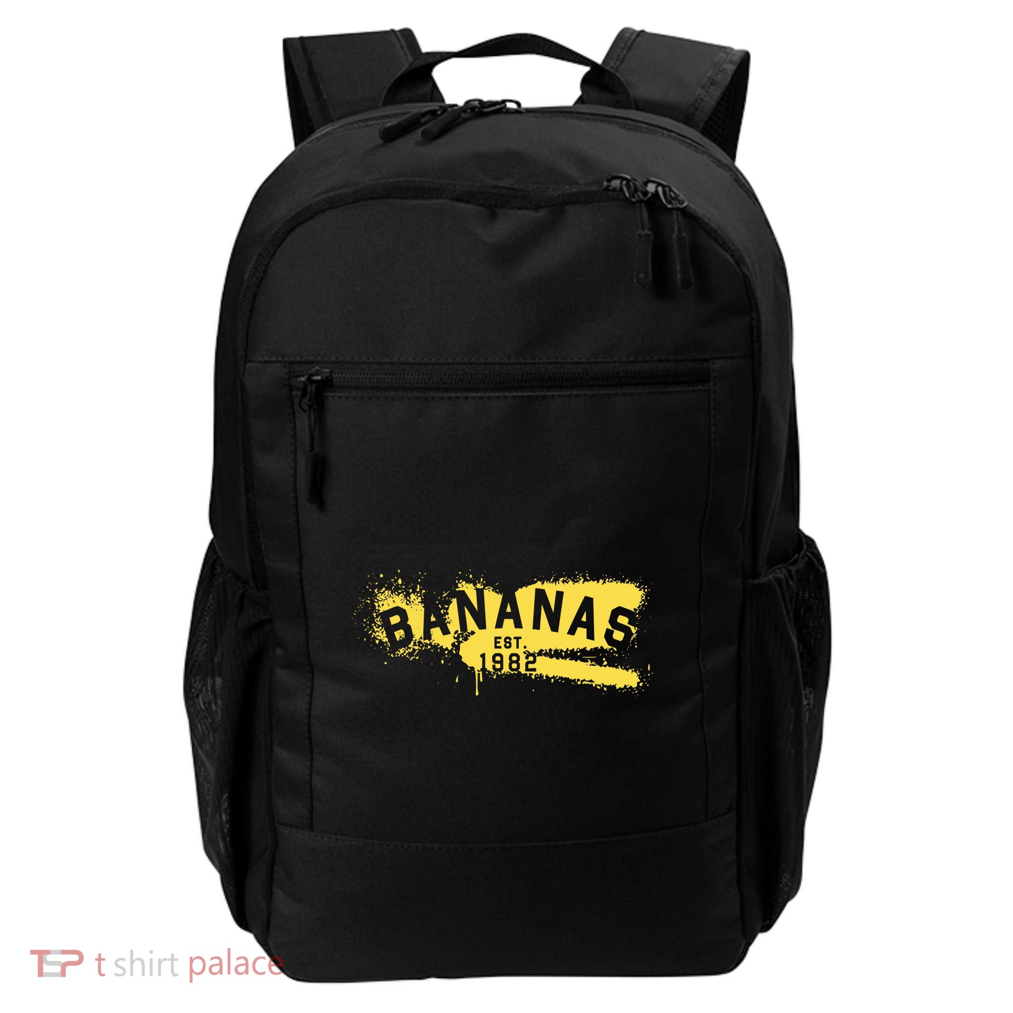 Johnny Bananas Bananas Est 1982 Graffiti Daily Commute Backpack