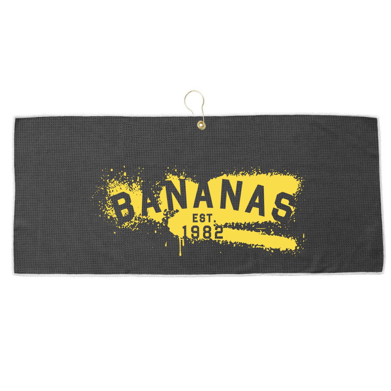 Johnny Bananas Bananas Est 1982 Graffiti Large Microfiber Waffle Golf Towel
