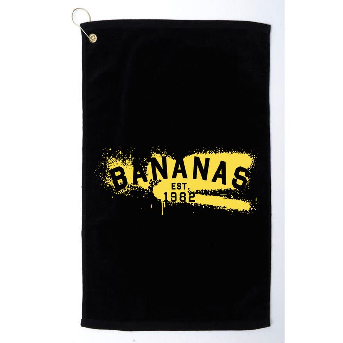 Johnny Bananas Bananas Est 1982 Graffiti Golf Towel