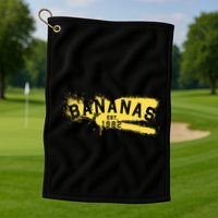 Johnny Bananas Bananas Est 1982 Graffiti Golf Towel